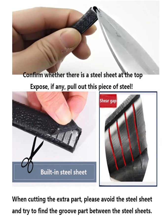 FLMLF Rc Car Body Shell Edge Protection Strip for 1/8 1/10 Tarxxas TRX-4 D90 Crawler Car Axial SCX10 CC01 RC4WD (Black 1M 6X8MM) - Image 5